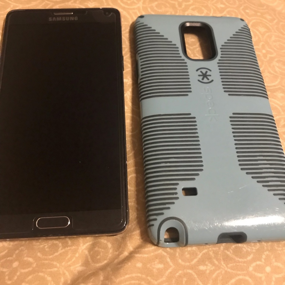 Verizon 4G LTE Samsung Galaxy NOTE 4. Black. 3case